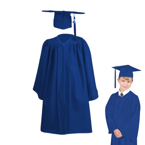 Shiny Kindergarten Preschool Graduation Cap & Gown Matching Tassel Diploma