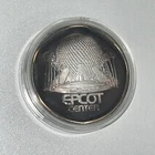 JOHNSON MATTHEY JM DISNEY EPCOT CENTER 1982 VERY RARE 999 SILVER COIN TONING