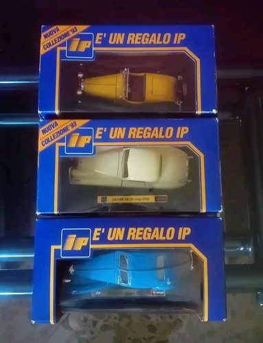 3X BURAGO IP BUGATTI ATLANTIC 1936 JAGUAR XK 1948 BUGATTI TYPE 55 1932 BOX - Imagen 14 de 14