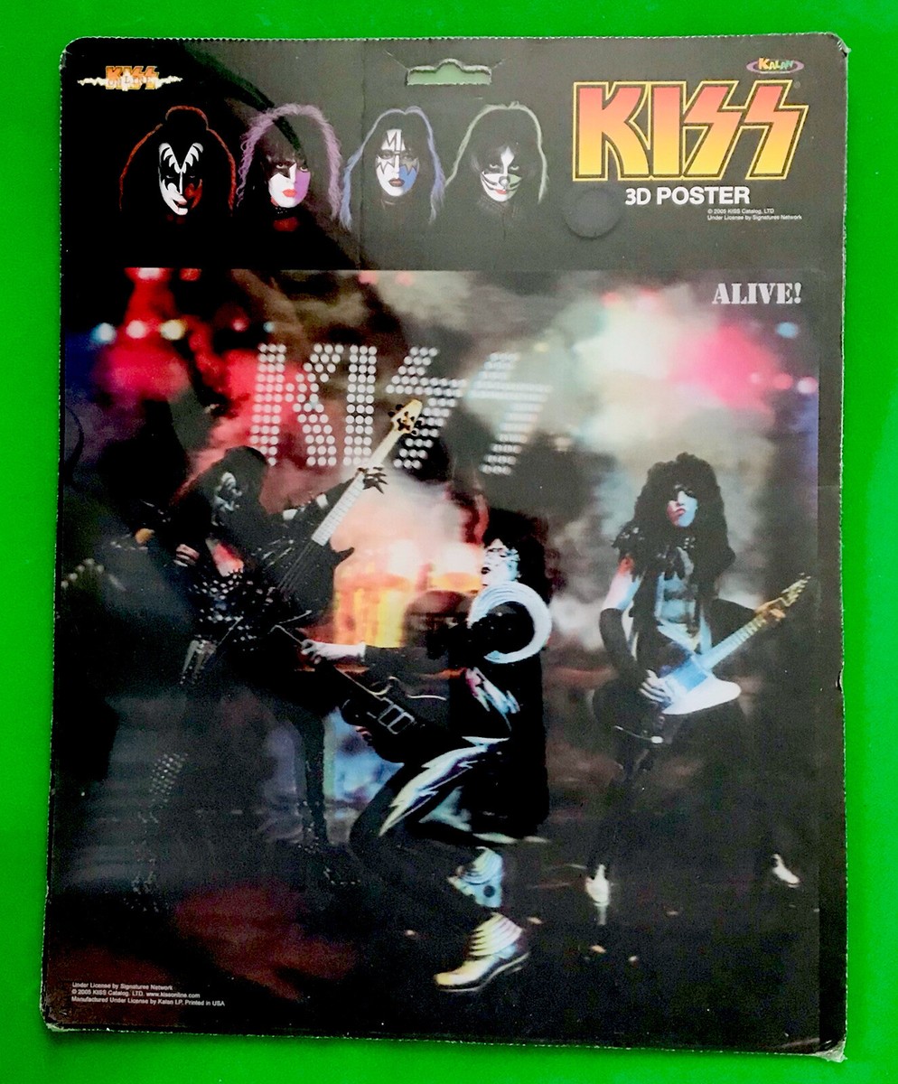 1975 KISS ALIVE 3D Lenticular Poster, Still Sealed, New Unused