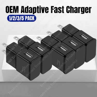 Lot Adaptive Fast USB Wall Charger US Block Power Adapter For Samsung S22 S10 S9