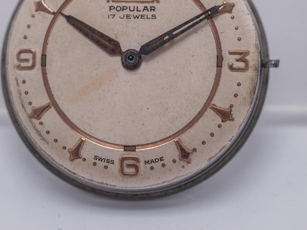4u2fix - 1950s Roamer Popular Men's 33mm Watch 17j Cal. MST