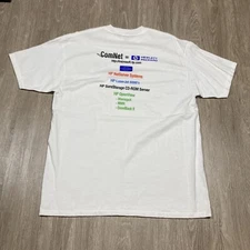 Microsoft Shirt XL 90s 00s Y2k Developers Conference Comnet HP Tech Computer Tee