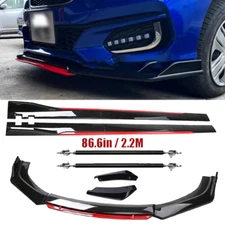 Front Bumper Lip Spoiler Splitter Body Side Skirt  For Honda Fit 2006-2020 Body