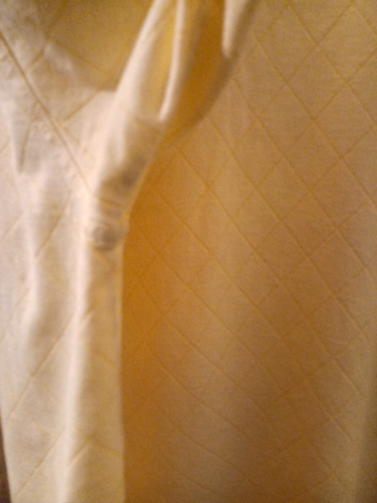 Pendleton Light Yellow Quilted Pattern Polo With … - image 4