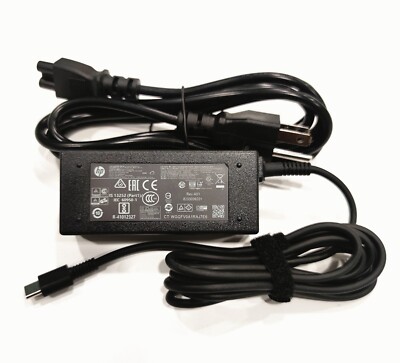 Genuine OEM 45W USB-C Type-C Adapter Charger HP Chromebook 934739-850 L43407-001