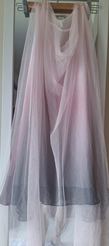 Girl dress Sleeveless with Mesh Cape size 11/12 - Free Postage - Picture 2 of 4