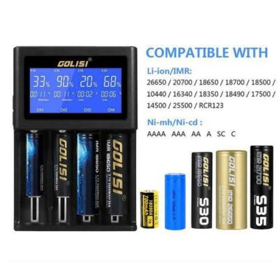 Golisi I4 2.0A Intelligent Lcd Charger Intelligent Fast Battery Charger ACUS