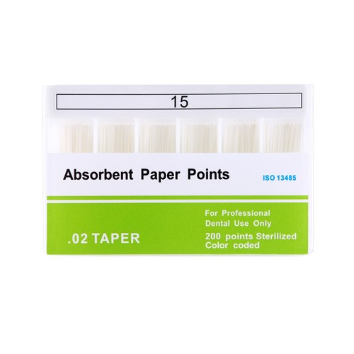 5X Dental Endo Absorbent Paper Points Taper 0.04 02 06 15# 20# 25# 30# 35# 40# - Picture 19 of 25