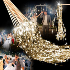 48 Lighted Wedding Wands LED Tinsel Streamers Party Favors for Events