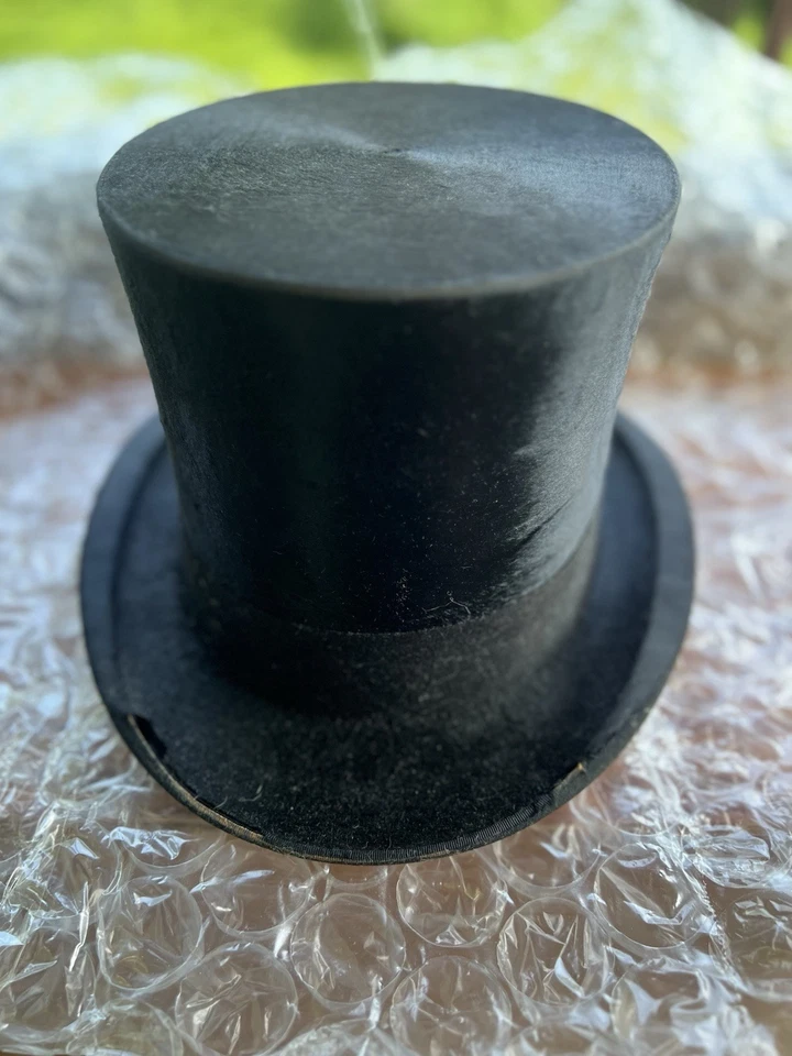 Sombrero de copa Collins & Fairbanks Holidays 🎩 Piel de castor Boston de calidad 🦫 Foto 2 de 4