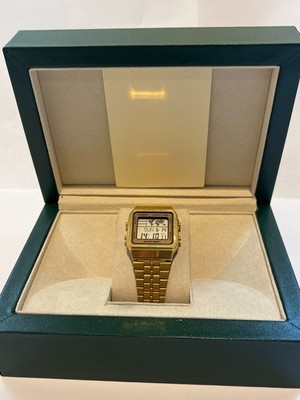 CASIO A500WGA-9 A500 WORLD TIME MEN'S GOLD DIGITAL WATCH