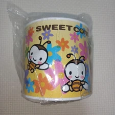Sanrio Sweet Cologne 2001 Retro Piggy Bank 500 Yen Coin Save Sticker Set