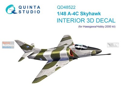 QTSQD48522 1:48 Quinta Studio 3D Decal - A-4C Skyhawk (HAS/H2K kit)