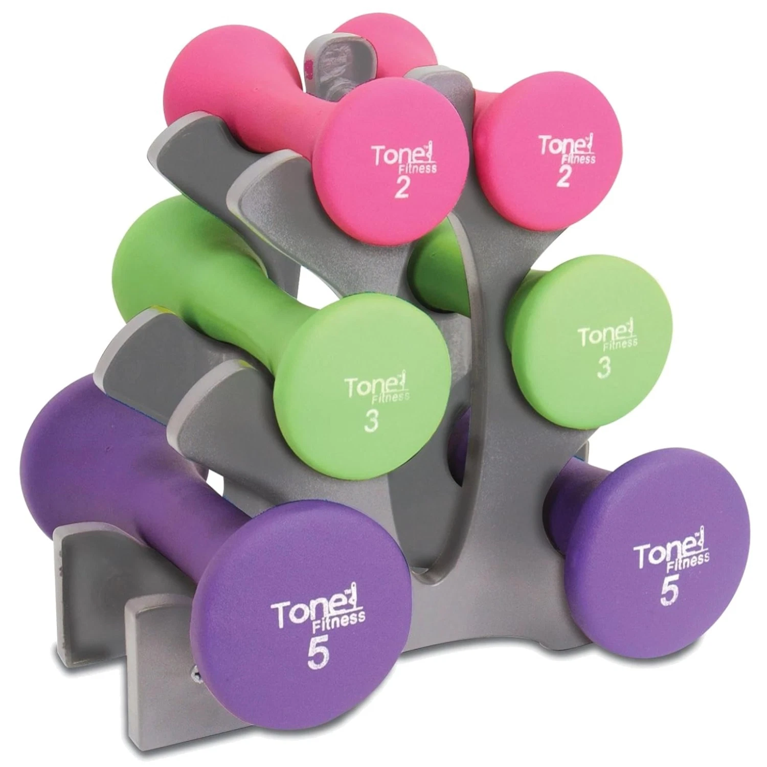 Color-Coded Dumbbell Trio Set for Strength Training