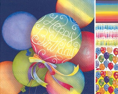 IHR PARTY Servietten Partyservietten Geburtstag Papierservietten 3-lagig 20 Stck