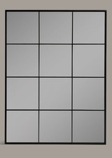 M&S Large Manhattan Mirror - black