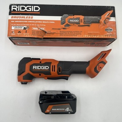 Ridgid 18V Brushless Oscillating Multi-Tool R86242  w/ 4ah MAX Output Battery