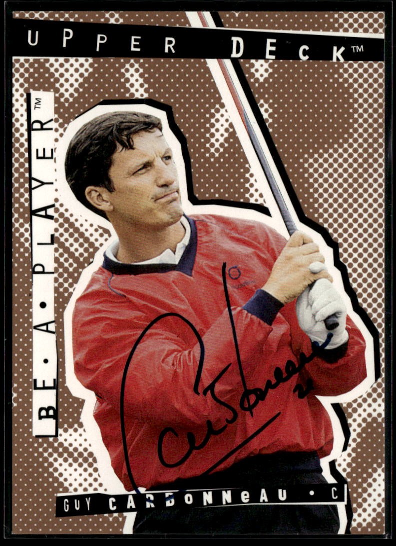 1994-95 Upper Deck Be a Player #106 Guy Carbonneau Autographs