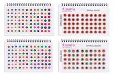 Cocktail Mix Bindi Book 960 Stick On Bindis Multicolour Self Adhesive