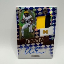 2021 Panini Legacy Draft Picks Sapphire Chris Evans Auto Patch RC #CE RPA /25