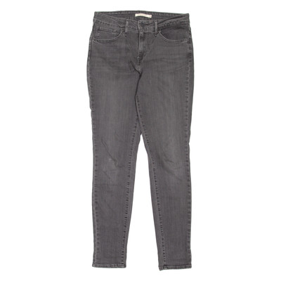 LEVI'S 721 High Rise Damen Jeans Grau Slim Skinny W28 L30