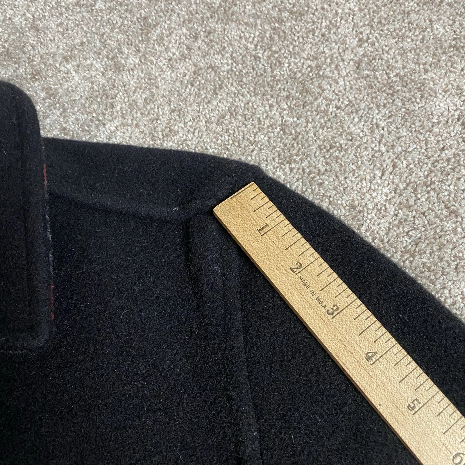 Gloverall Original English Coat Jacket Black Wool Donkey Formal Chore 36 XS - product detail image 10