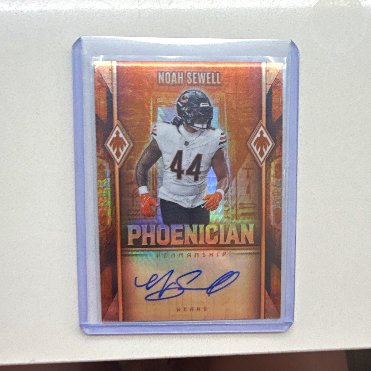 Panini 2023 Phoenix Noah Sewell RC Auto Hard Signed 117/199 PHP-NSL Bears