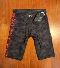 TYR Venzo Camo High Waist Jammer- Fire 937 Mens Size 32