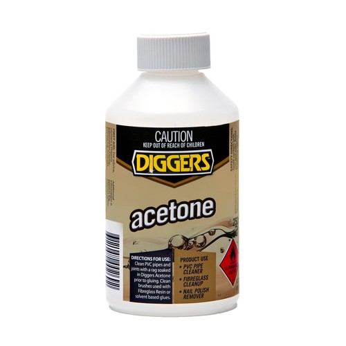 3 X DIGGERS™ Acetone is an effective clean-up solvent for difficult ...