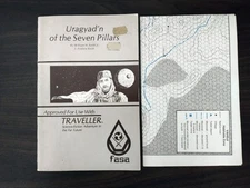 Traveller RPG Uragyad'n of the Seven Pillars 1981 FASA includes map