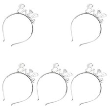 5 Pieces Bride Headband Plastic Bridal Headbands Bridal Crown Headband Bride ...