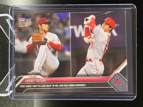 Shohei Ohtani 2023 Topps Now "First to Lead MLB" (6/15/23) #445 - Angels
