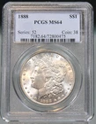1888 Morgan Silver Dollar - PCGS Graded MS64 !!