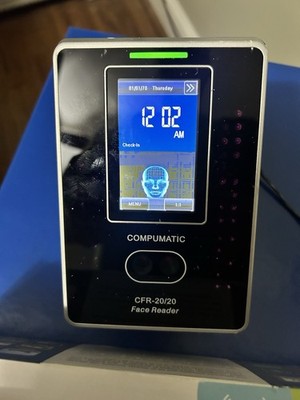 TIME SYSTEMS GEOFACE-W FACE RECOGNITION TIME CLOCK