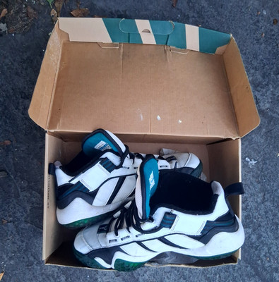 Vintage 1997 Adidas EQT Key Trainer Black White Typhoon 070451  w/ box sz 10
