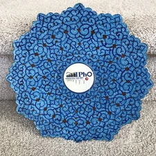 Painted Decorative Persian Enamel Plate Wall Hanging 10 Inch
