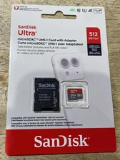 SanDisk 512GB Ultra MicroSDXC UHS-I Memory Card with Adapter