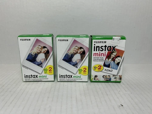 Fujifilm Instax Mini película instantánea 10 hojas paquete de 2 x 3 60 hojas caducidad total 23/24-