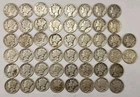 Roll of 50 Silver Mercury Dimes $5 Face Value 90% Silver Coins Mixed Dates  LM0