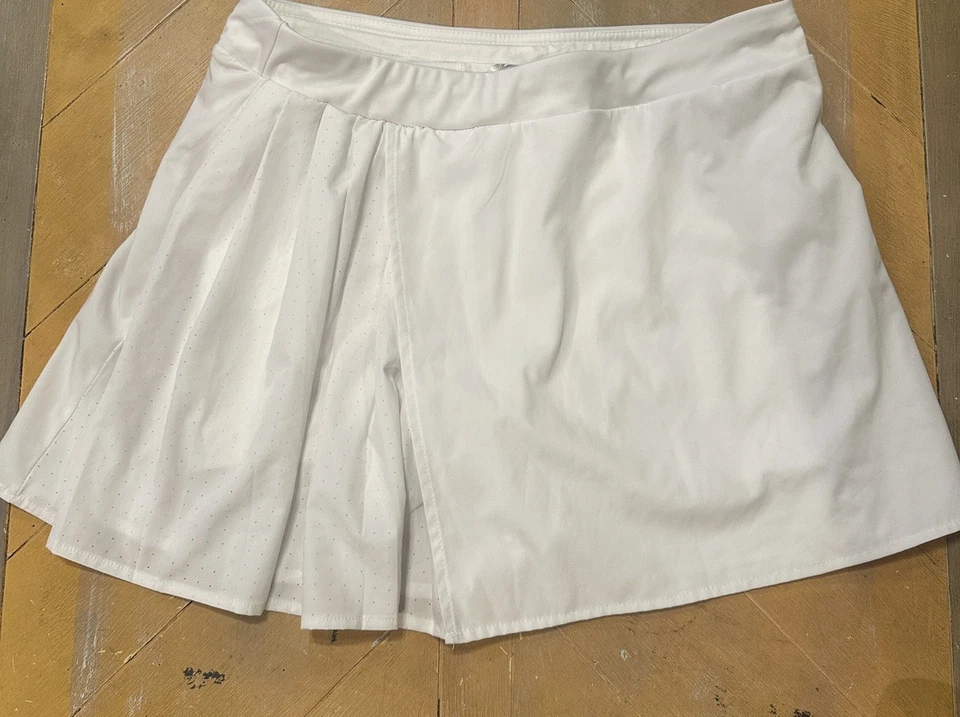 Falda corta de golf deportiva plisada blanca para mujer Avia talla M Foto 4 de 4