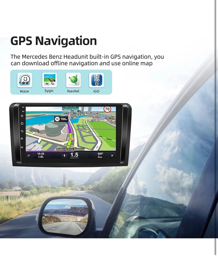 Car Radio for Mercedes Benz GL ML Class W164 X164 ML350 ML500 ML280 GL320... - Image 4 of 4