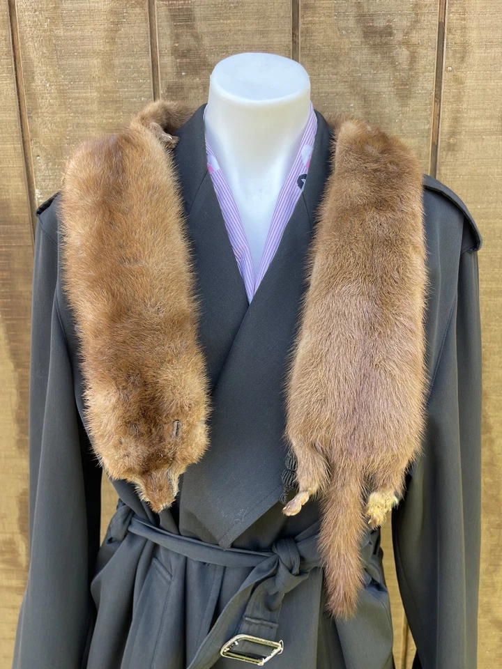 Bufanda de piel vintage - Estola de visón de la década de 1930 estola de piel envoltura de visón Foto 4 de 4