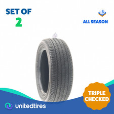 Set Of 2 Used 20555r16 Firestone Ft140 91h - 5.532 Set Of 2 Used 20555r16 Firestone Ft140 91h - 5.532