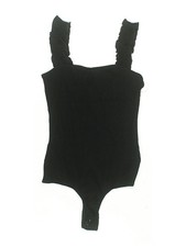 Mi ami Women Black Bodysuit XL