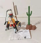 Vintage Playmobil #3876 Mounted Warrior. Ex Cond. No Box