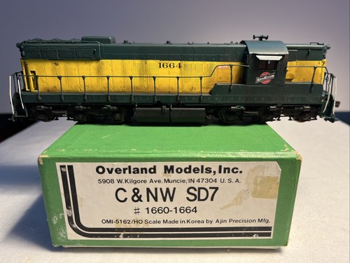Modelos Overland escala HO latón CNW SD7 #1664 PROBADO DC | Zustand: Used