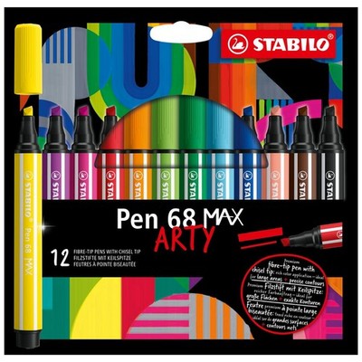STABILO Filzstift Pen 68 MAX 768/12-21 1+5mm sort. 12St.