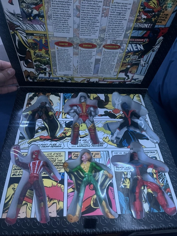 Juego de 6 figuras vintage Toy Biz 1998 edición coleccionista Marvel tamaño gigante X-MEN Foto 4 de 4