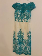 Chi chi London Green Beige Party Wedding Bridesmaid Formal Dress Size 6 - 8